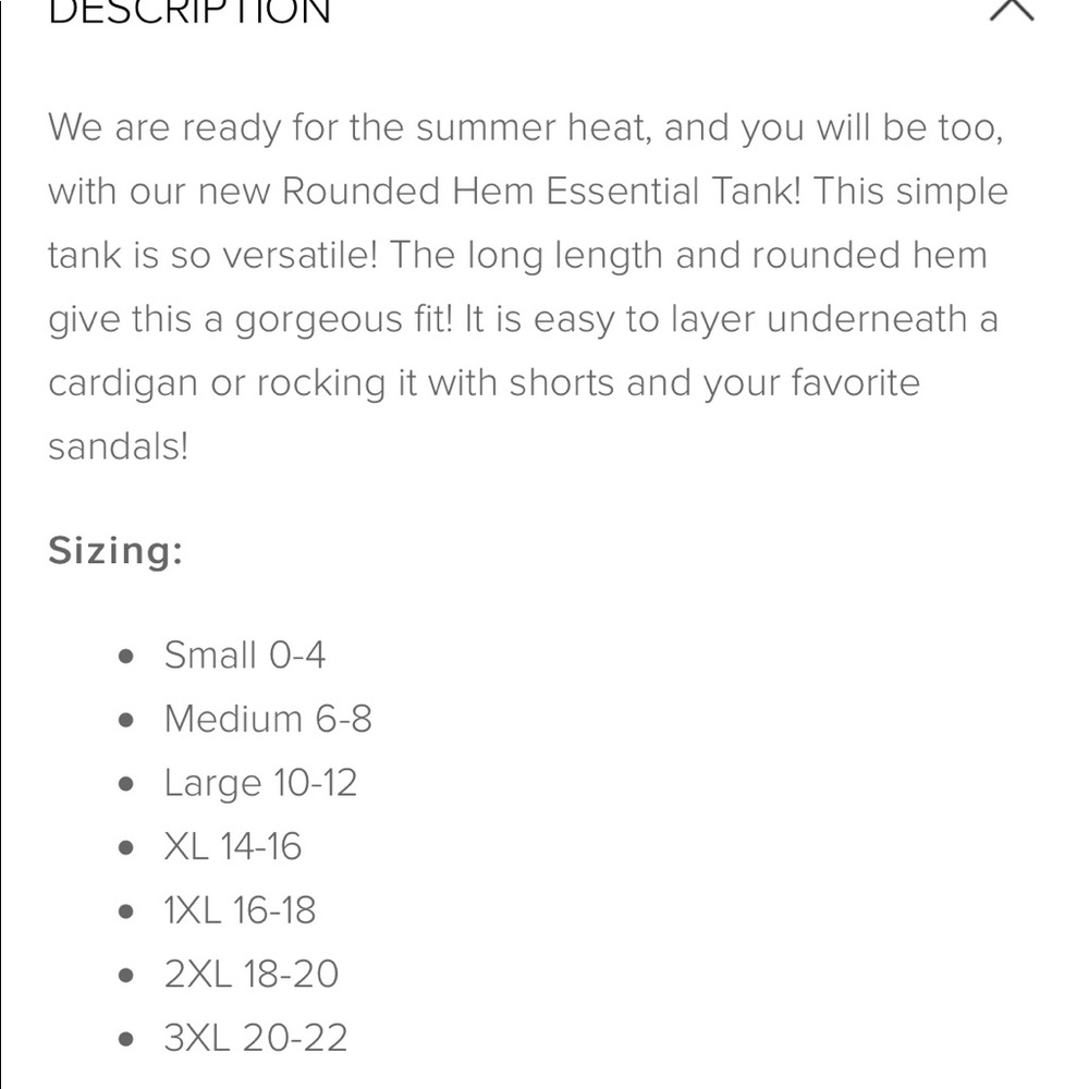 Rounded Hem Tank - Picture 4 of 4